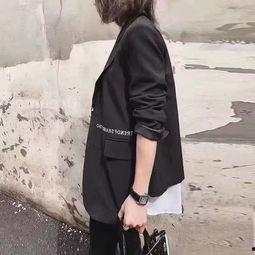 网红亮片西装外套中长款,网红亮片西装外套，中长款演绎优雅魅力